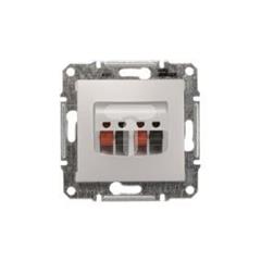 Sedna Gniazdo głośnikowe podwójne aluminium SDN5400160