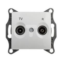 Sedna Gniazdo antenowe RD/TV przelotowe 8dB białe SDN3301321