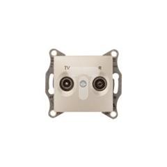 Sedna Gniazdo antenowe RD/TV końcowe satynowe SDN3301668