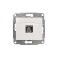 Anya Gniazdo komputerowe pojedyncze RJ45 kat.5e białe AYA4300221