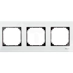 Merten System M Ramka potrójna szklana brylantowy biały MTN404319