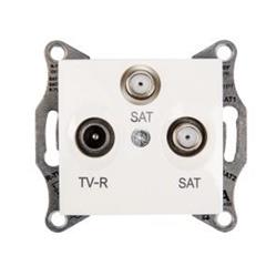 Sedna Gniazdo antenowe TV/SAT/SAT końcowe kremowe SDN3502123