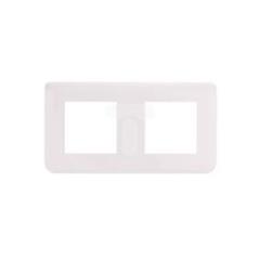 MOSAIC Ramka podwójna pozioma /2moduły/ biała 078804