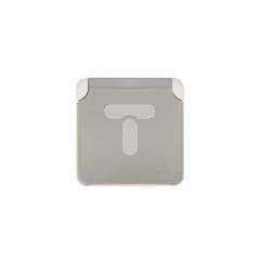 PLEXO55 Gniazdo pojedyncze z/u 16A z przesłonami szare 069552