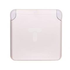 PLEXO55 Gniazdo pojedyncze z/u 16A z przesłonami białe 069622