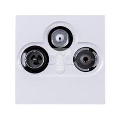 MOSAIC Gniazdo antenowe RTV/SAT gwiazda białe 078786