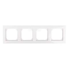 Merten System M Ramka poczwórna pozioma i pionowa biel polarna MTN515419