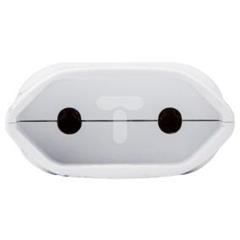 Gniazdo pojedyncze b/u przenośne płaskie 16A IP20 białe GP-121 GP12101