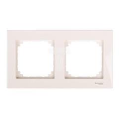 Merten System M Ramka podwójna pozioma i pionowa kremowa MTN515244