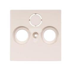 Merten System M Płytka centralna podwójna/potrójna gniazda antenowego TV/SAT kremowa MTN296744