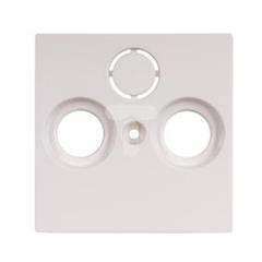 Merten System M Płytka centralna podwójna/potrójna gniazda antenowego TV/SAT biel polarna MTN296719