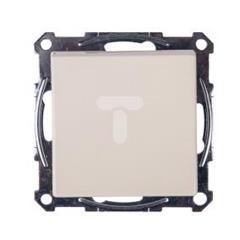 Merten System M Gniazdo pojedyncze z/u 16A IP20 z ochroną styków i klapką kremowe MTN2610-0344
