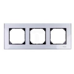 Merten System M Ramka potrójna szklana diamentowy srebrny MTN4030-3260