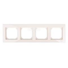 Merten System M Ramka poczwórna pozioma i pionowa kremowa MTN515444