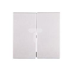 Merten System M Klawisz podwójny świecznikowy aluminium MTN433560