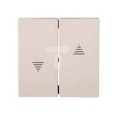 Merten System M Klawisz podwójny łącznika żaluzjowego z z symbolem „strzałka” kremowy MTN432444