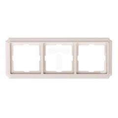 Merten D Ramka 3x kremowy tworzywo Poziomy i pionowy MTN483344