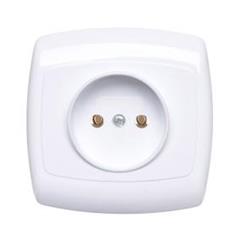 Bingo Gniazdo pojedyncze b/u 16A IP20 białe GWP120B01