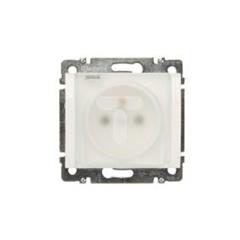 SISTENA LIFE Gniazdo hermetyczne pojedyncze z/u 16A IP44 z klapką arctic 775929