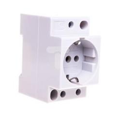Gniazdo modułowe 2P+Z 16A 250V Schuko na szynę Z-SD230 266875