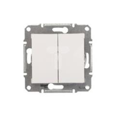 Sedna Łącznik schodowy podwójny 10AX biały IP20 SDN0600121