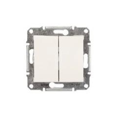 Sedna Łącznik schodowy podwójny 10AX kremowy IP20 SDN0600123