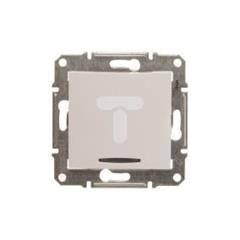 Sedna Łącznik jednobiegunowy 10AX z podświetleniem LED biały SDN1400121