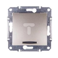 Sedna Łącznik schodowy 10AX z podświetleniem satyna IP20 SDN1500268