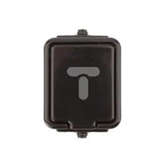 Cedar Gniazdo hermetyczne pojedyncze z/u 16A IP44 czarne Nt-130H NT130H05