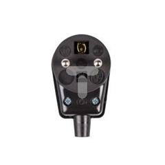 Wtyczka z uziemieniem 16A WB-6 czarna WB605