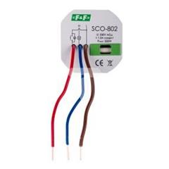 Ściemniacz przyciskowy z pamięcią 0-350VA szary SCO-802