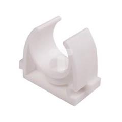 Uchwyt otwarty do rur gładkich U 20 biały 68037 /100szt./