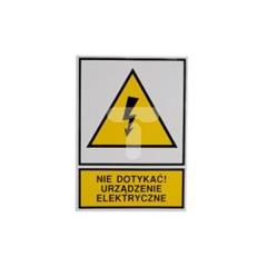 Tabliczka /znak ostrzegawczy/ TZO 105X148P /N.D.U.E./ E04TZ-01012130100 /10szt./