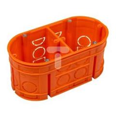Puszka podtynkowa podwójna 60mm pomarańczowa Mpodwójna 60F 33160008 /24szt./