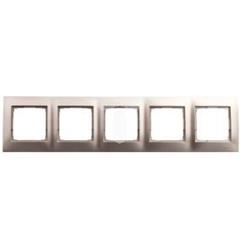 Simon 54 Premium Ramka pięciokrotna uniwersalna złoty mat DR5/44 WMDZ-0150xx-044