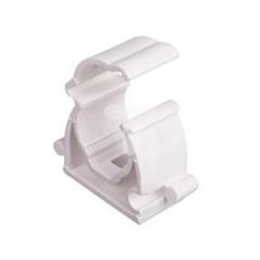 Uchwyt zamknięty do rur 16mm biały UZ 16 10181 /100szt./