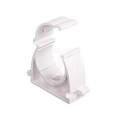 Uchwyt zamknięty do rur 25mm biały UZ 25 10221 /100szt./