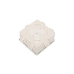 Puszka natynkowa 80x80x40mm tworzywo IP44 szara 20003 /5szt./