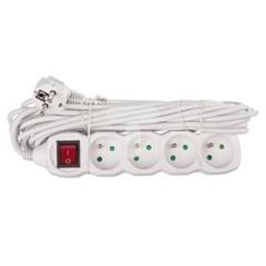 Przedłużacz z wyłącznikiem 7m 4 gniazda z uziemieniem P1417