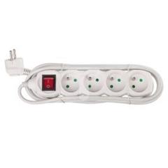 Przedłużacz z wyłącznikiem 3m 4 gniazda z uziemieniem P1413