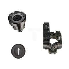 Przycisk sterowniczy 22mm czarny z samopowrotem 1Z XB4BA3351