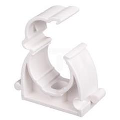 Uchwyt zamknięty do rur 20mm biały UZ 20 10183 /100szt./