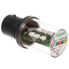 Dioda LED 1.3W BA15d 230V niebieski DL1BDM6