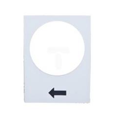 Tabliczka opisowa biała prostokątna 30x40mm PODNOSZENIE WOLNO  ZB2BY4901