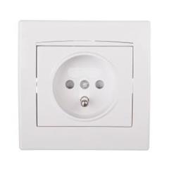 Anya Gniazdo pojedyncze z/u z przesłonami białe  AYA2800221