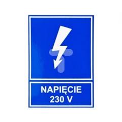 Tabliczka /znak informacyjny/ TZI 52X74S NAP.230V E04TZ-01041110800 /10szt./