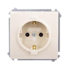 Simon Classic Gniazdo pojedyncze SCHUKO z/u 16A IP20 beżowe MGSz1.01/12 WMCW-02111x-9011