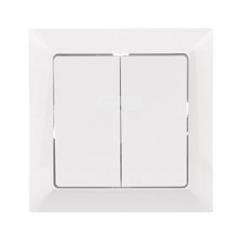 PREMIUM Łącznik schodowy podwójny biały WP-5/2 Pr