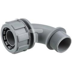 Dławnica kątowa do węża osłonowego M25 IP65 SILVYN MPC 90 stopni M25x1,5 GY czarna 55502367