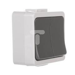 JANTAR-bis Łącznik świecznikowy z podświetleniem n/t IP44 szary WNT-2J-b/S